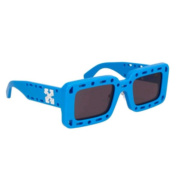 NEW OFF-WHITE SQUARE SUNGLASSES ATLANTIC 507 BLUE GREY OFF-WHITE WOMEN EYEWEAR main image 4